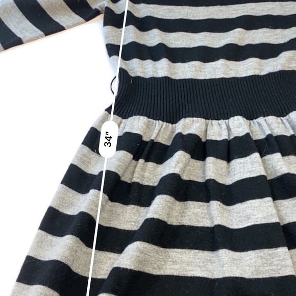 3.1 Phillip Lim Gray & Black Striped 100% Merino Wool Dress Size Small - Picture 11 of 16